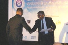 receiving the certificate of merit for 'Best Web Content & Design'